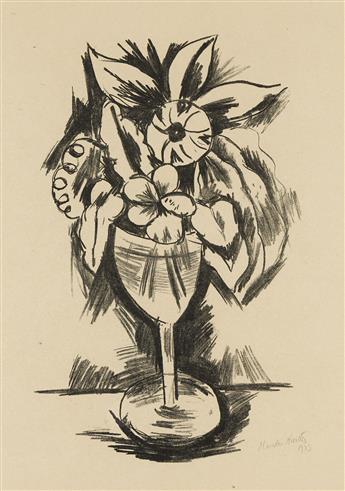 MARSDEN HARTLEY (1877 - 1943) Flowers in Goblet #3.                                                                                              